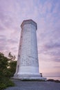 Presqu`ile Point Lighthouse by Lake Ontario Royalty Free Stock Photo
