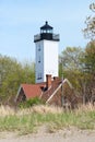 Presque Isle lighthouse, built in 1872 Royalty Free Stock Photo