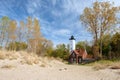 Presque Isle lighthouse, built in 1872 Royalty Free Stock Photo