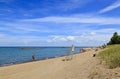 Presque Isle State Park Beach in Erie Pennsylvania Royalty Free Stock Photo