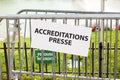 Press accreditation - accreditation presse in France