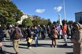 Press and Activists Gather Outside the U.S. Supreme Court While the High Court Hears Arguments on the Texas Abortion