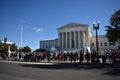Press and Activists Gather Outside the U.S. Supreme Court While the High Court Hears Arguments on the Texas Abortion Royalty Free Stock Photo