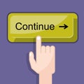 Press button continue