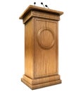 Press Conference Podium Royalty Free Stock Photo