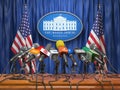 Press conference of president in the White House Washington. Mi