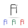 Press icon. Elements of construction tools multi colored icons. Premium quality graphic design icon. Simple icon for websites, web