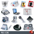 Press icons Royalty Free Stock Photo