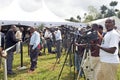 Press at the Kwita Izina Ceremony Royalty Free Stock Photo