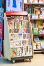 Press And Magazines In Newspaper Stand