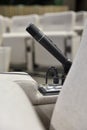 Press microphone in a conference room Royalty Free Stock Photo