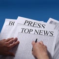 Press news Royalty Free Stock Photo