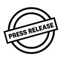 Press release stamp on white Royalty Free Stock Photo