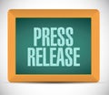 press release board sign illustration Royalty Free Stock Photo