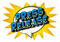 Press Release - Comic book style word. Royalty Free Stock Photo