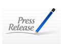 press release message sign illustration Royalty Free Stock Photo