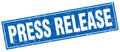 Press release square stamp