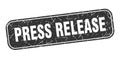 press release stamp. press release square grungy isolated sign. Royalty Free Stock Photo