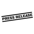 Press release stamp on white Royalty Free Stock Photo