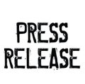 Press release stamp on white Royalty Free Stock Photo