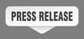 press release sticker. press release sign isolated on gray background Royalty Free Stock Photo