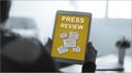 Press review concept on a tablet