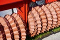 Press rollers of agriculture tractor Royalty Free Stock Photo