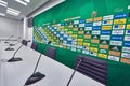 Press room at Allianz Stadion