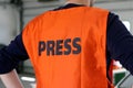 Press Safety Vest Royalty Free Stock Photo