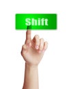 Press Shift Button Royalty Free Stock Photo