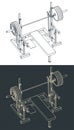 Press weight adjustable squat rack bench isometric blueprints