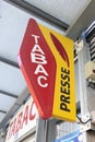 Presse and tabac logo in france shop press and tobacco sign store French