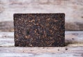 Pressed Chinese Puer tea brick