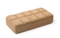 Pressed coconut peat briquette