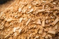 pressed wood chips for particle boards