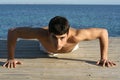 Pressups by the sea Royalty Free Stock Photo