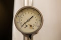 Pressure analogue gauge in psi and kPa Royalty Free Stock Photo