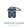 pressure cooker icon. Trendy flat vector pressure cooker icon on Royalty Free Stock Photo