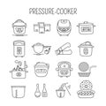 Pressure cookers set