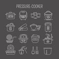 Pressure cookers set