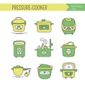 Pressure cookers set