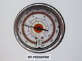 Pressure gage thermometer in reverse osmosis system control pa Royalty Free Stock Photo