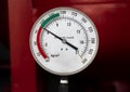 Pressure gauge for fire suppression system Royalty Free Stock Photo