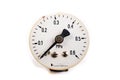 Pressure gauge without housing. Disassembled pressure measuring device Royalty Free Stock Photo