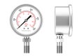 Pressure Gauge Manometer. 3d Rendering