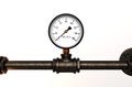 Pressure gauge with metal tube