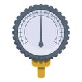 Pressure manometer icon, cartoon style