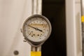 Pressure analogue gauge in psi and kPa Royalty Free Stock Photo