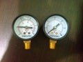 2 pressure meters Royalty Free Stock Photo