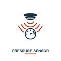 Pressure Sensor icon from sensors icons collection. Creative two colors design symbol pressure sensor icon. Web design